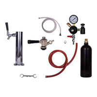 Tower Commercial Keg Kit - 1 Faucet - 20oz CO2 Cylinder / 