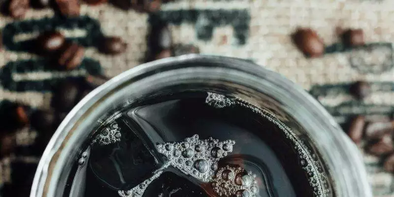 Cold brew coffee in glass