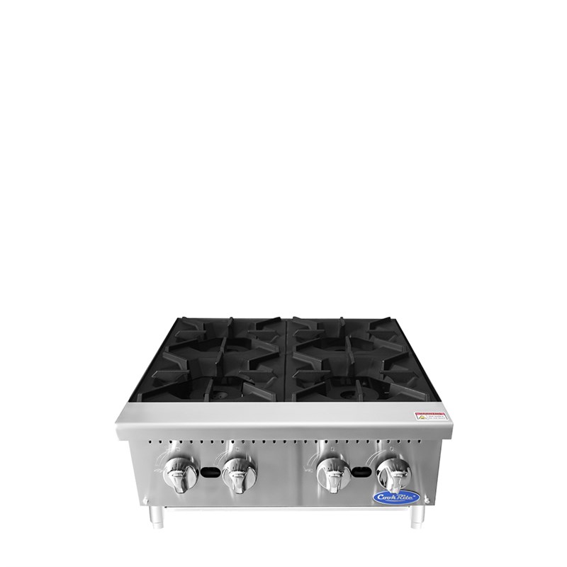 CookRite 24-in Countertop 4 Burner Hotplate w/ 128,000 BTU