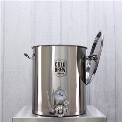 Stainless Steel Cold Brew Coffee Maker w/ Filter (15 Gallon)