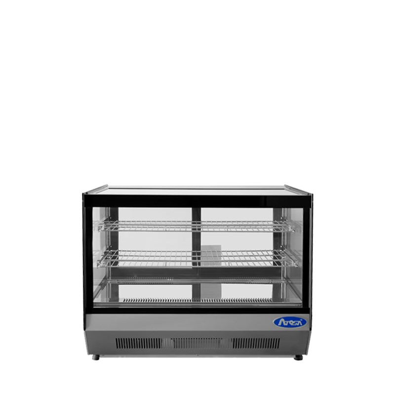 Refrigerated Countertop Merchandiser Display (Curved Glass, 4.2 Cu Ft)