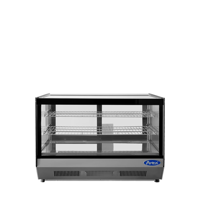 Refrigerated Countertop Merchandiser Display (Curved Glass, 5.6 Cu Ft)