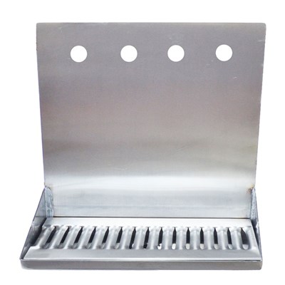 Draft Beer Drip Tray for 4 Draft Beer Faucets - with drain