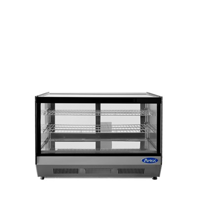 Refrigerated Countertop Merchandiser Display (Curved Glass, 5.6 Cu Ft) / Countertop Refrigerated Display Square, 5.6 Cu Ft