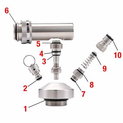 Complete Gasket Kit for Mini Keg Carbonating Cap / 